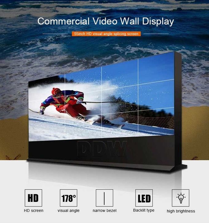 Samsung Panel Seamless LCD Video Wall , Colorful 55 Video Wall Display