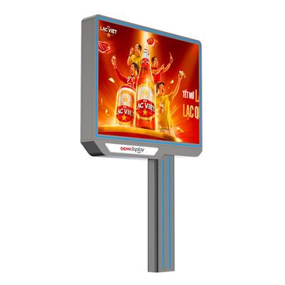 Custom p6 8000nits IP65 waterproof advertising display outdoor led billboard 4G system with HDMI