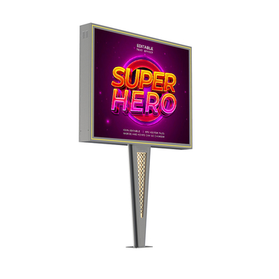 Customized high end design IP65 waterproof p6 8000nits steel advertising digital screen outdoor led billboard