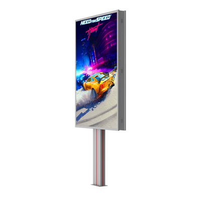 Easy installation waterproof IP65 p6 8000nits steel billboards led display outdoors led billboard price
