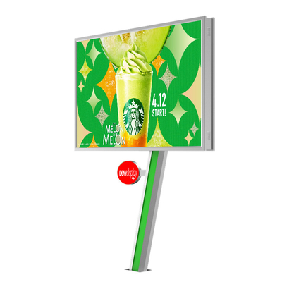 Easy installation digital display 8000nits IP65 P6 steel billboard outdoor advertising led billboard price