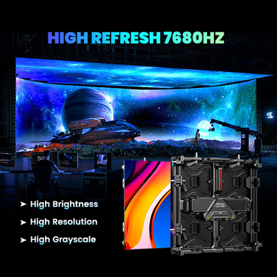 7680hz waterproof 500x500 full color p3.91 p1.56 P2.604  panel indoor outdoor display wall stage rental led screen