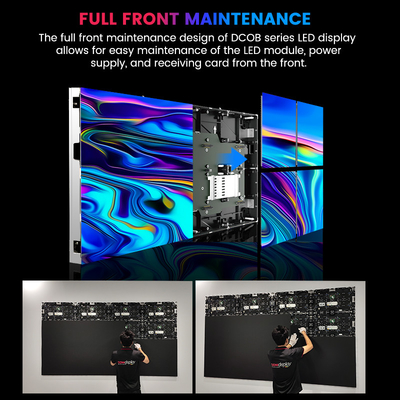 Ultra High Definition 600x337.5mm Micro COB LED Screen - P0.78 to P1.5625 Pixel Pitch for Broadcast Studios and Corporate Events