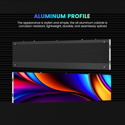 500x250/750x250/1000x250mm Aluminum Cabinet LED Display - P1.56 P1.95 P2.5 P2.6 P2.9 P3.91 - Perfect for Indoor Advertising and Exhibitions