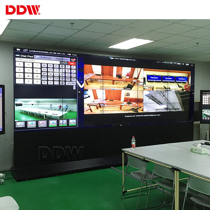 3.5 Mm 2x2 CCTV Video Wall 55 Inch AC100~240V For Fire Alarm Monitoring Center