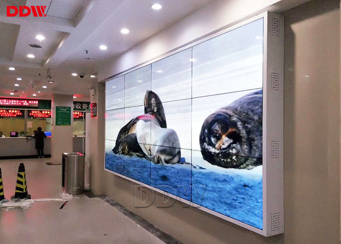 Narrow Bezel LCD Screen Wall 3.5mm / Customized LCD Video Wall Display