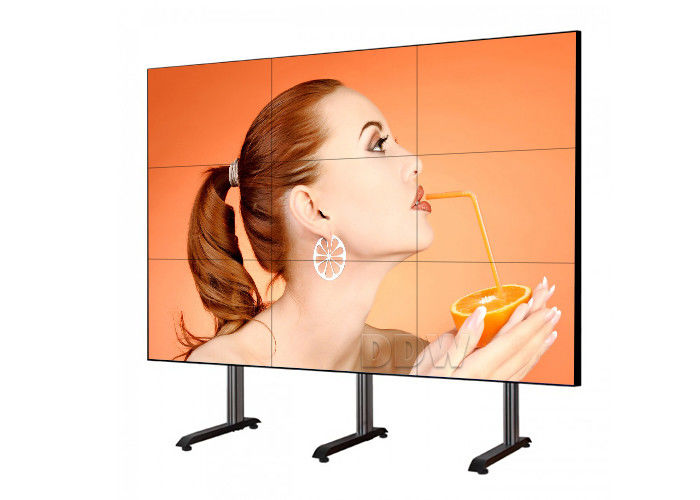 Rich Color Commercial LCD Video Wall 10,000 K White Point 2 X HDMI Input